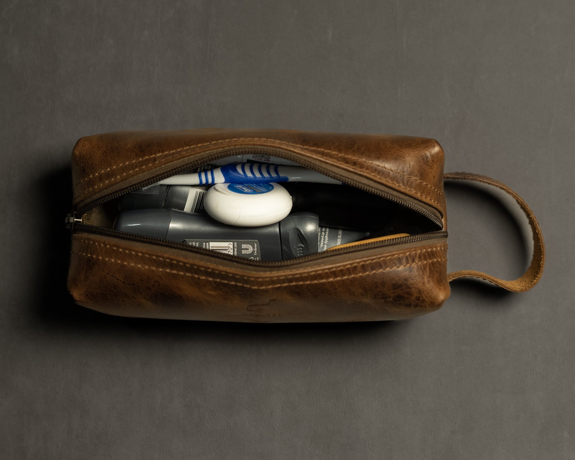 The Leather Dopp Kit
