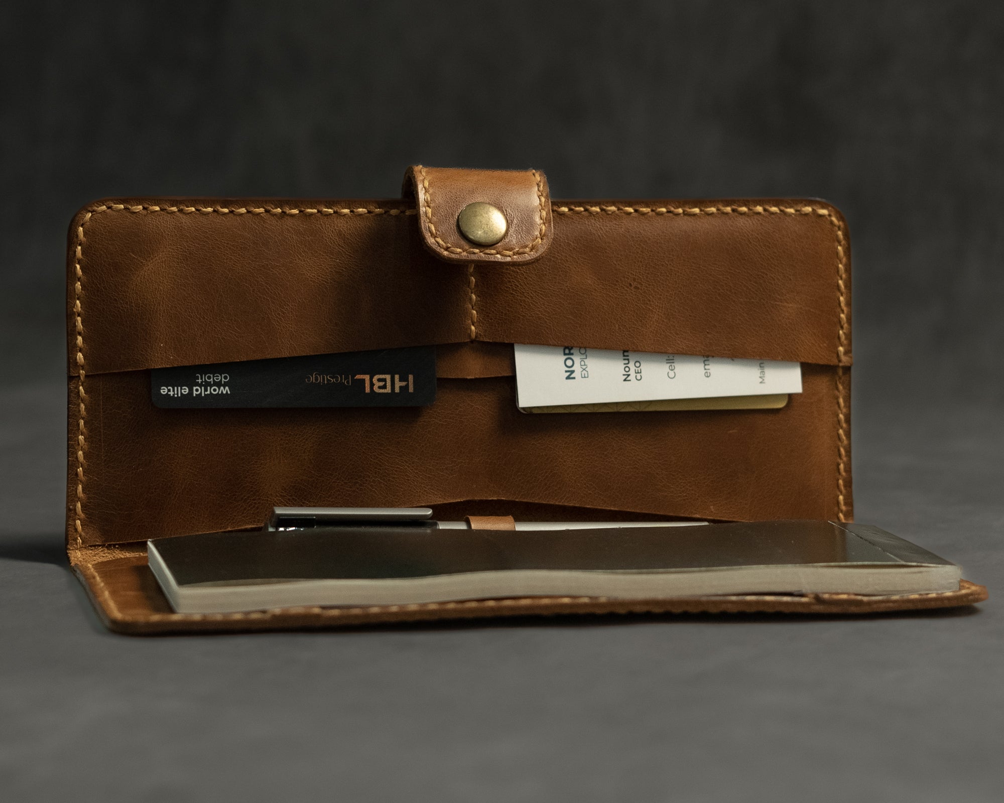 BankLine Leather Cheque Book Case