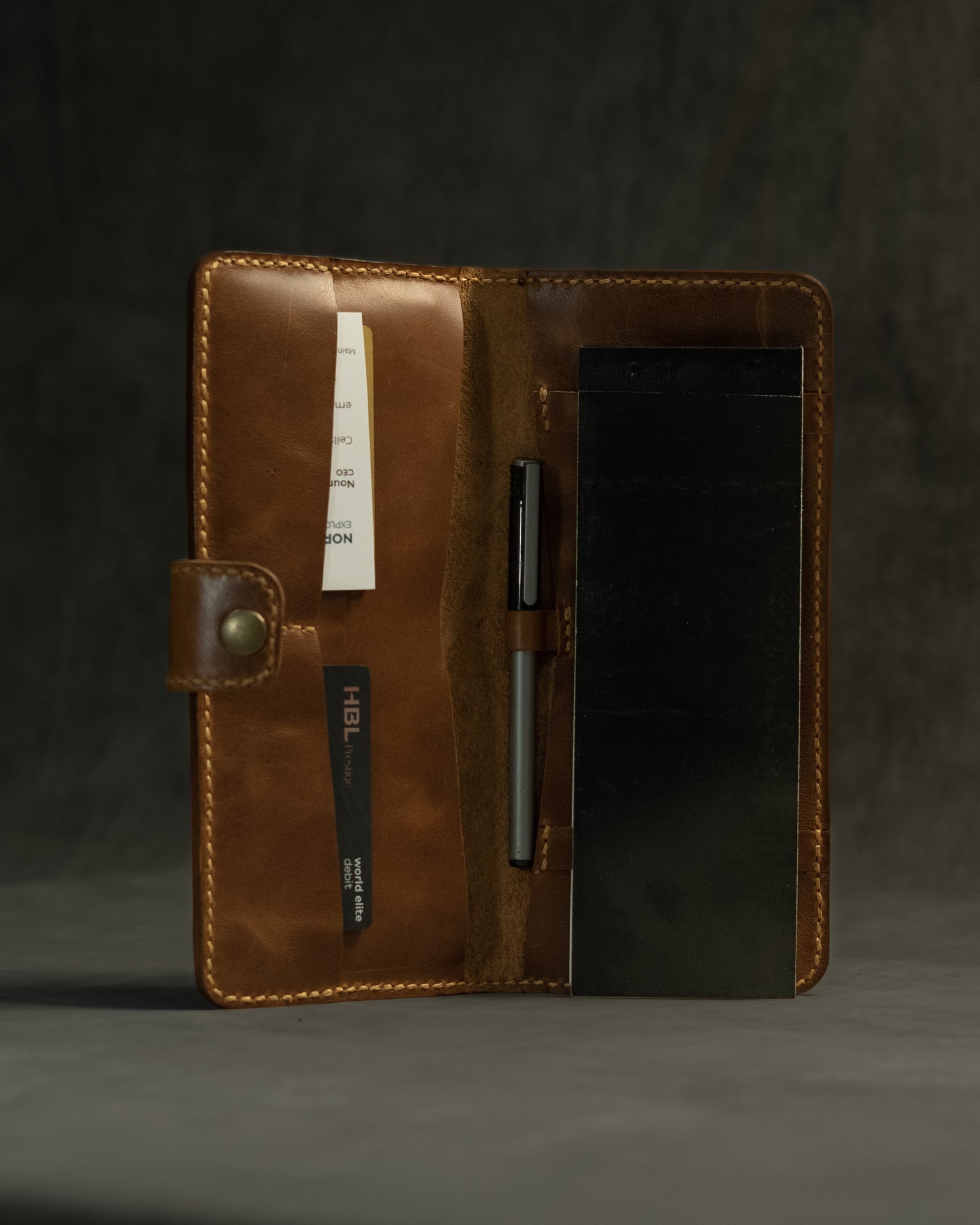 BankLine Leather Cheque Book Case