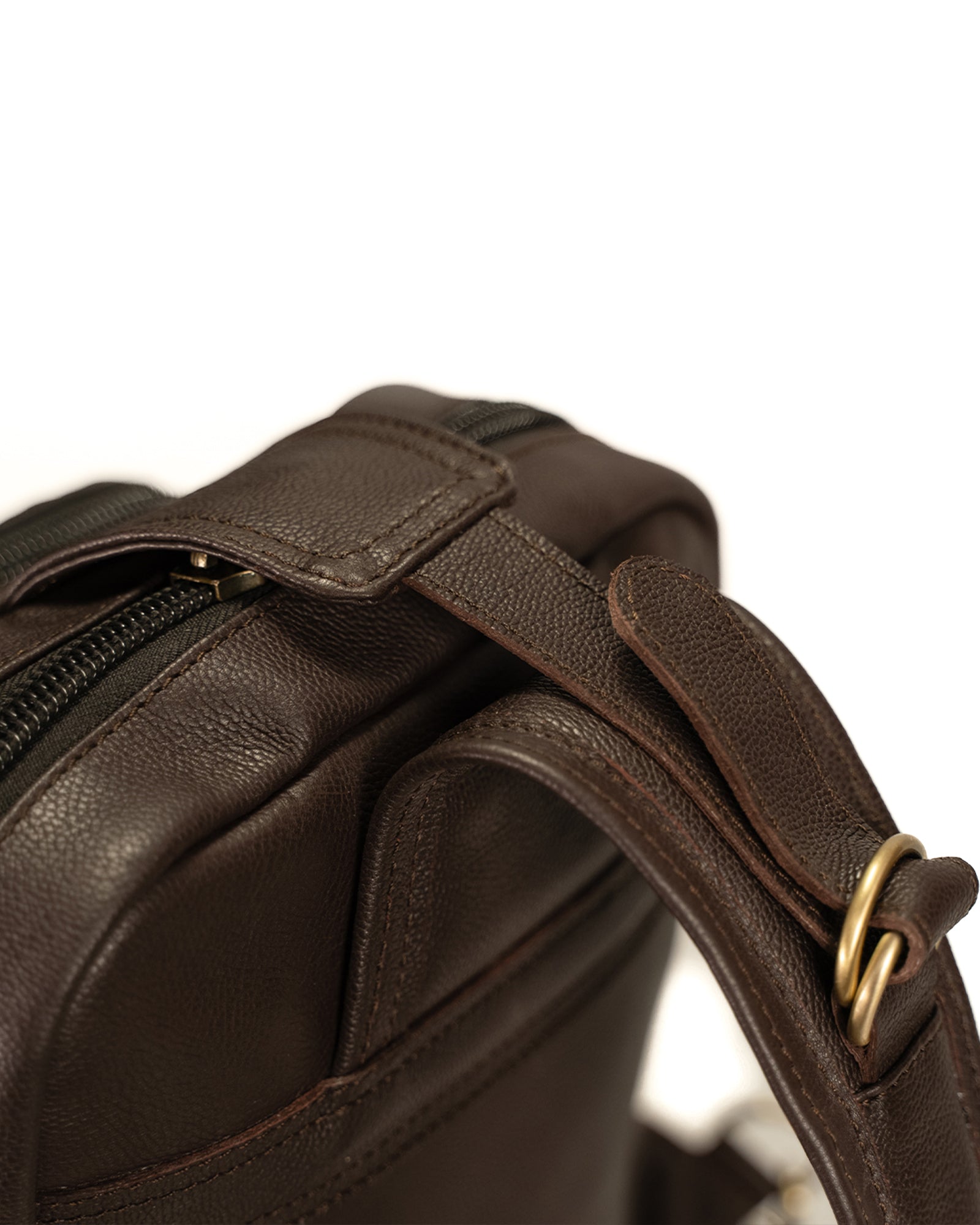 Tan Troop-Sling Leather Bag