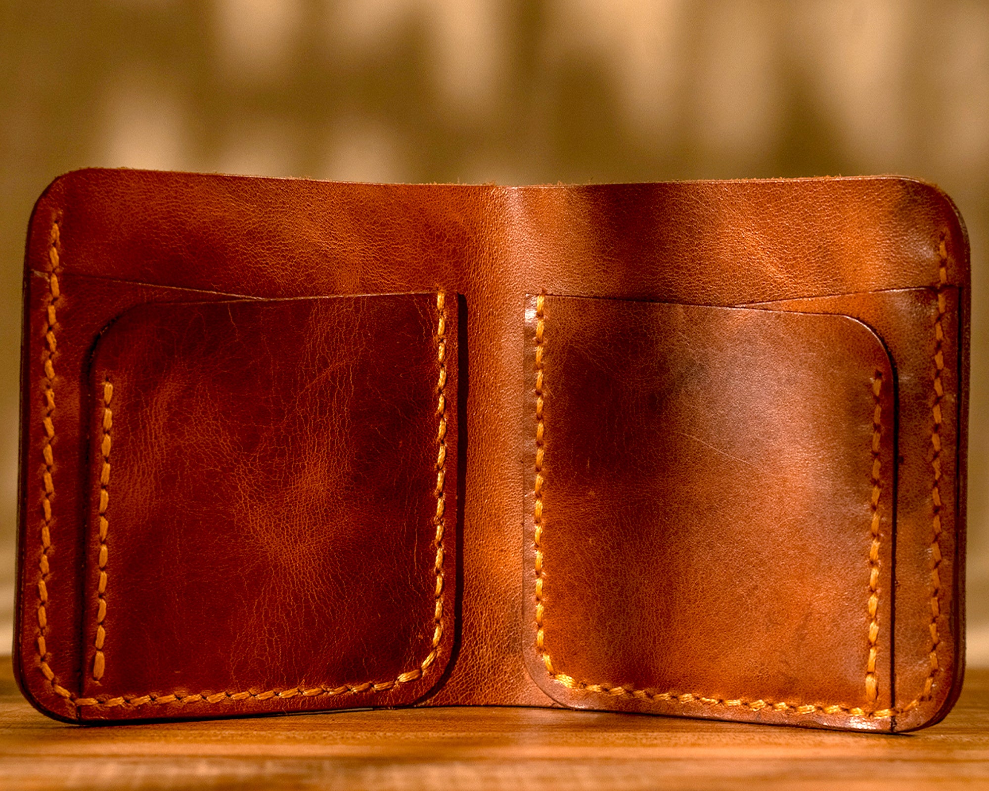 Geminate Square Leather Bifold Wallet