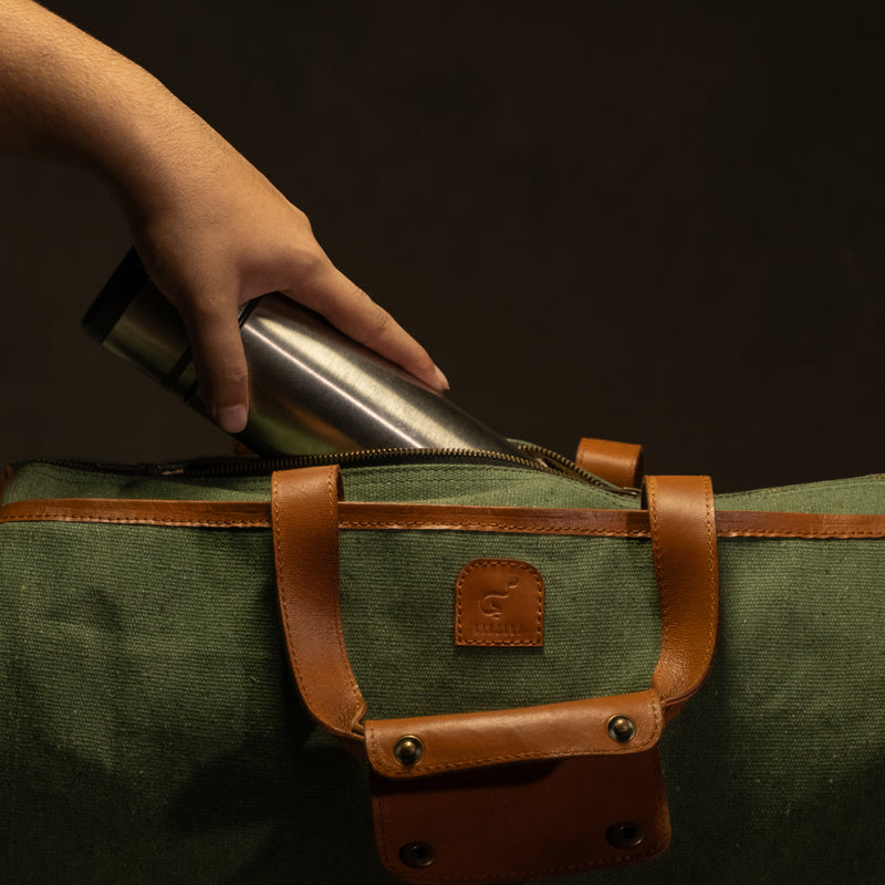 Canvas Gym Duffle Bag with Shoe Compartment | Banjara Gear