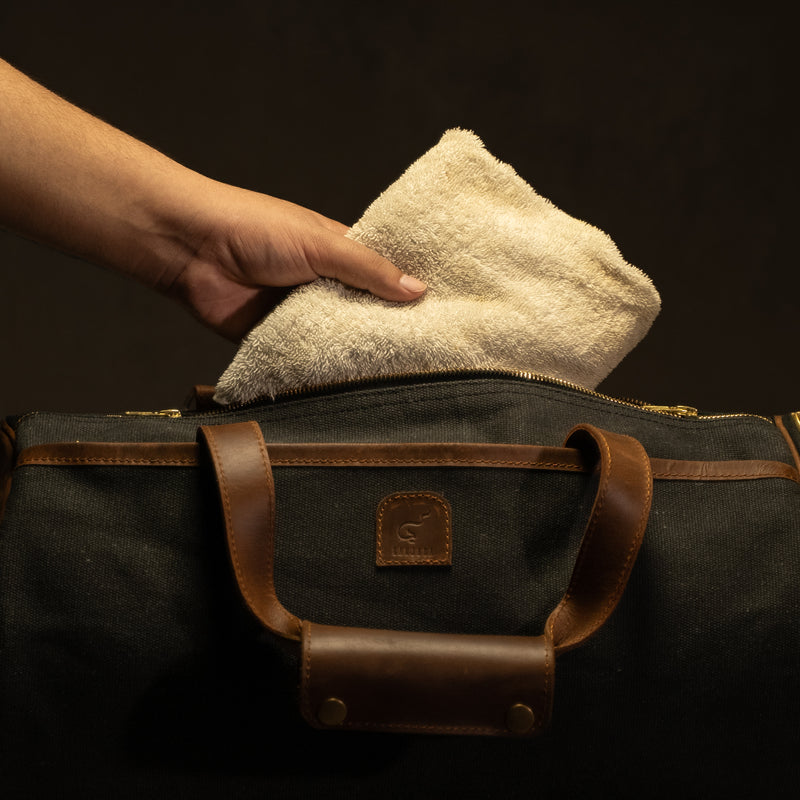 Canvas Gym Duffle Bag with Shoe Compartment | Banjara Gear