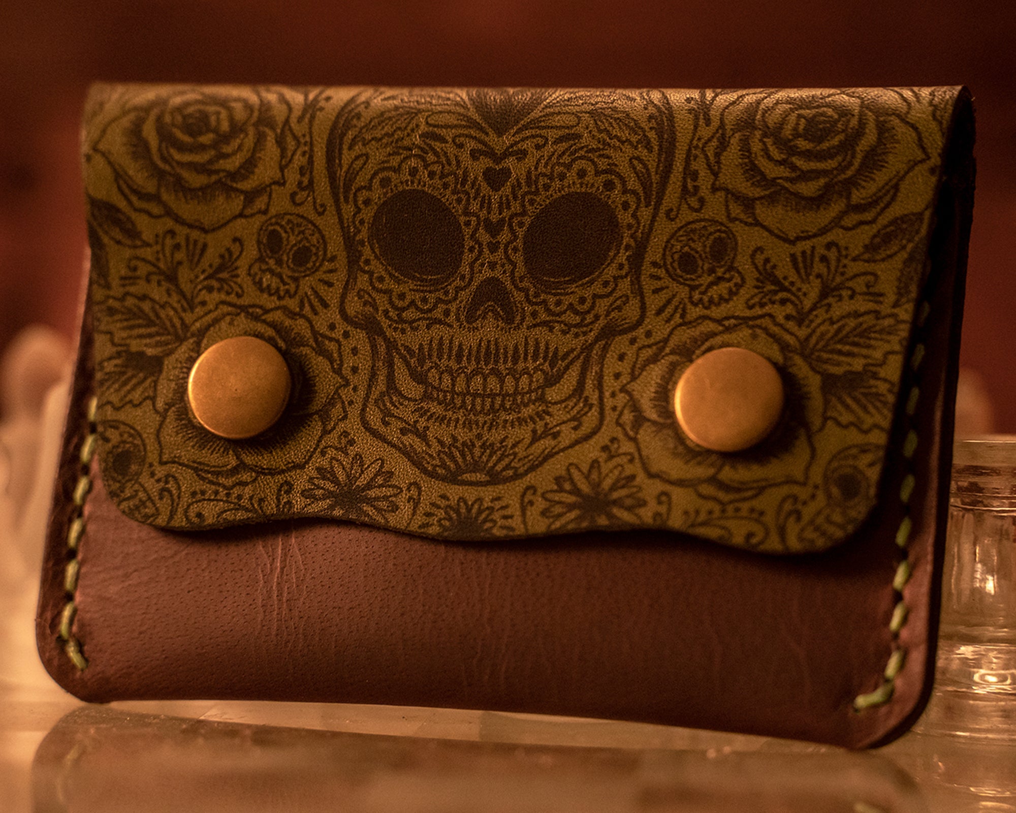 Cameo Memento Mori Mini Wallet