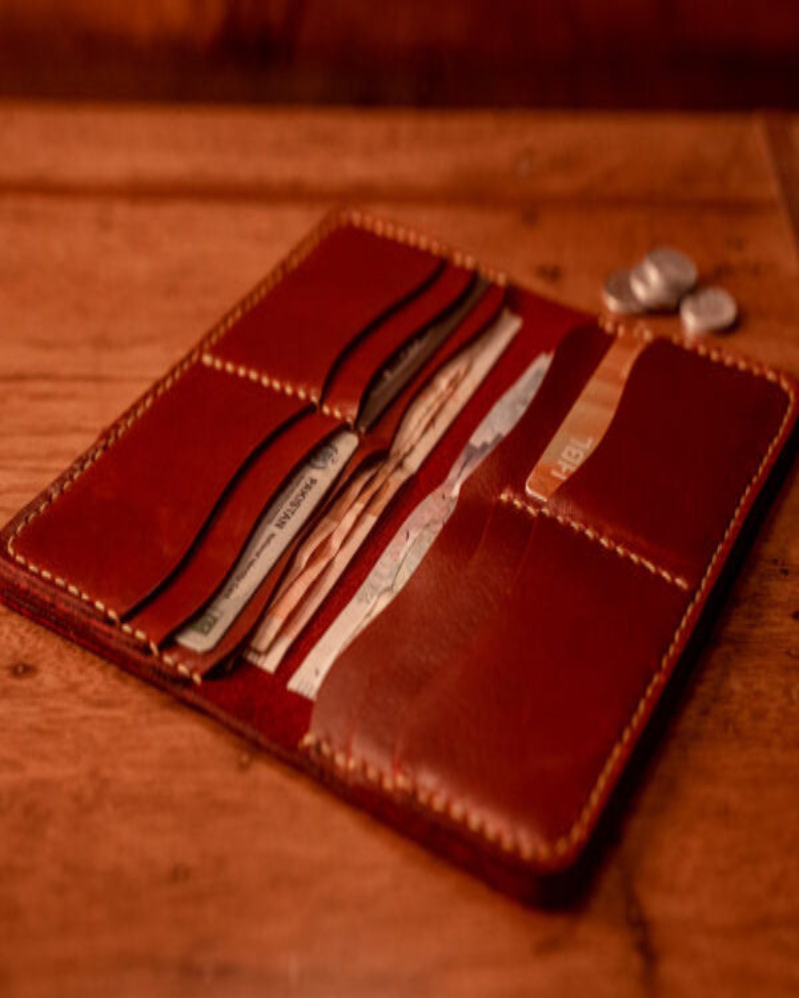 Red Knockabout Memento Mori Long Wallet
