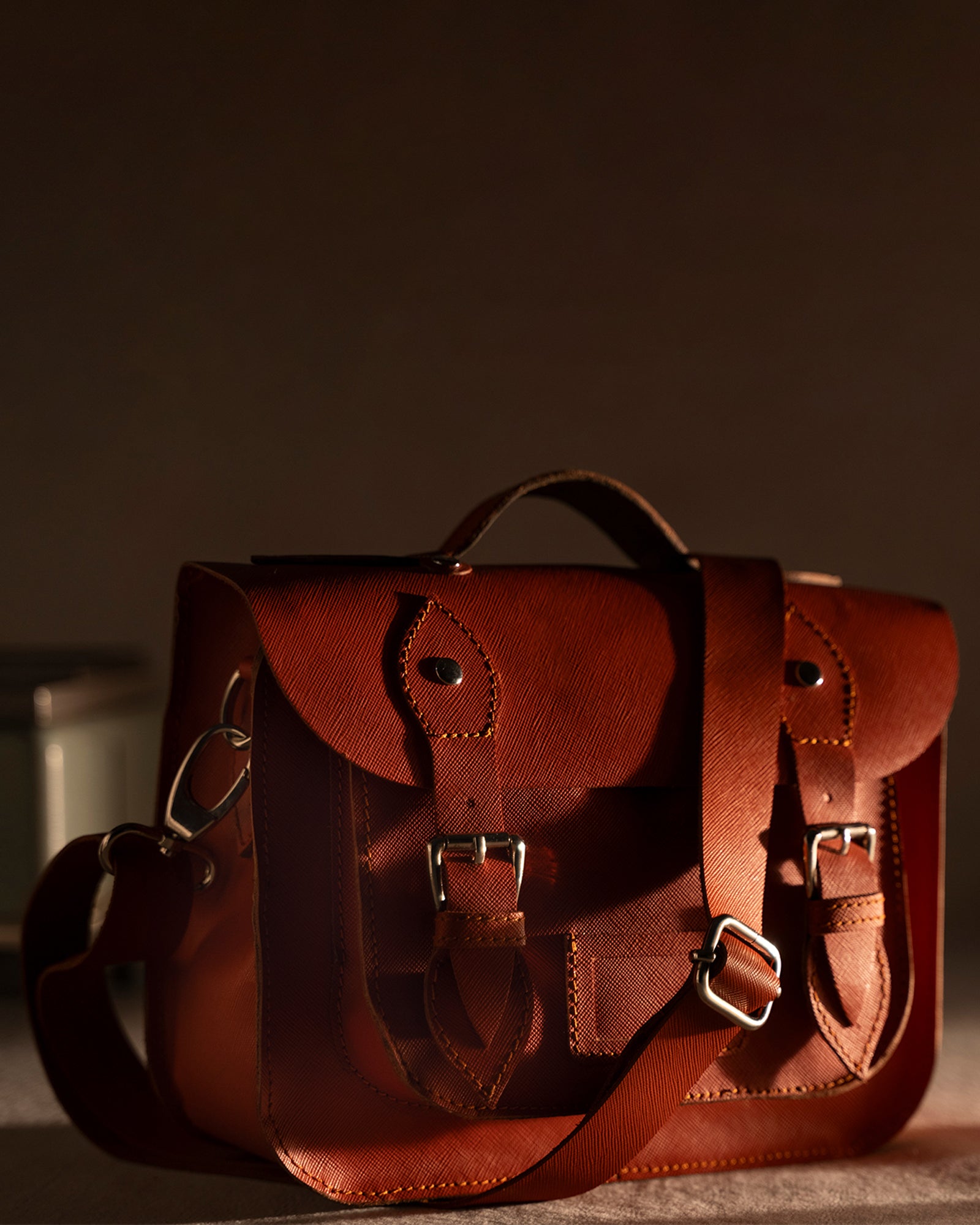 Scarlet Satchel Leather Bag