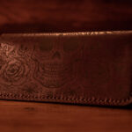 Brown knockabout memento mori Long Wallet