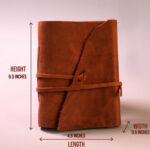 Vintage A5 Folded Medium Journal - Image 2